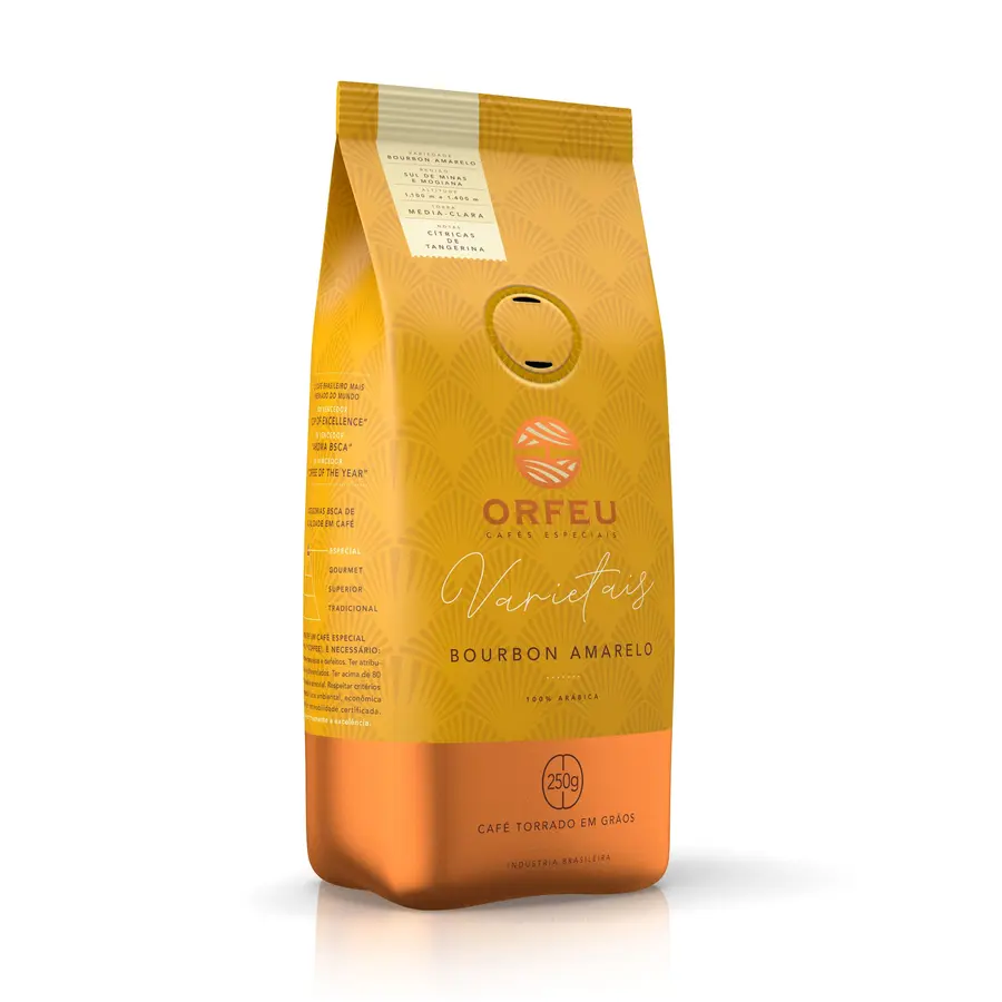 Orfeu Varietais Bourbon Amarelo em grãos, 250 g